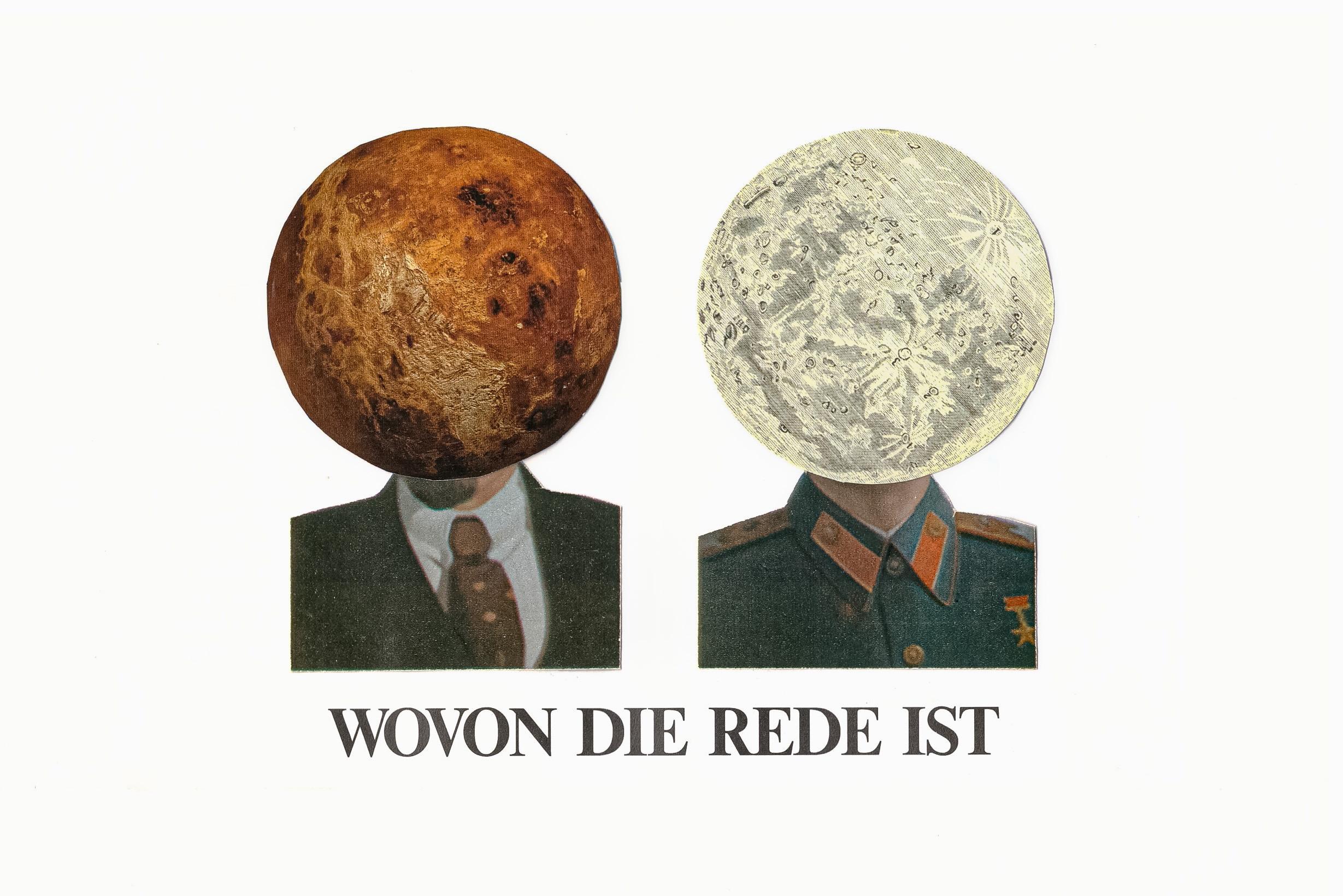 eine Collage von Chiara Grösel mit dem Titel "Wovon die Rede ist""